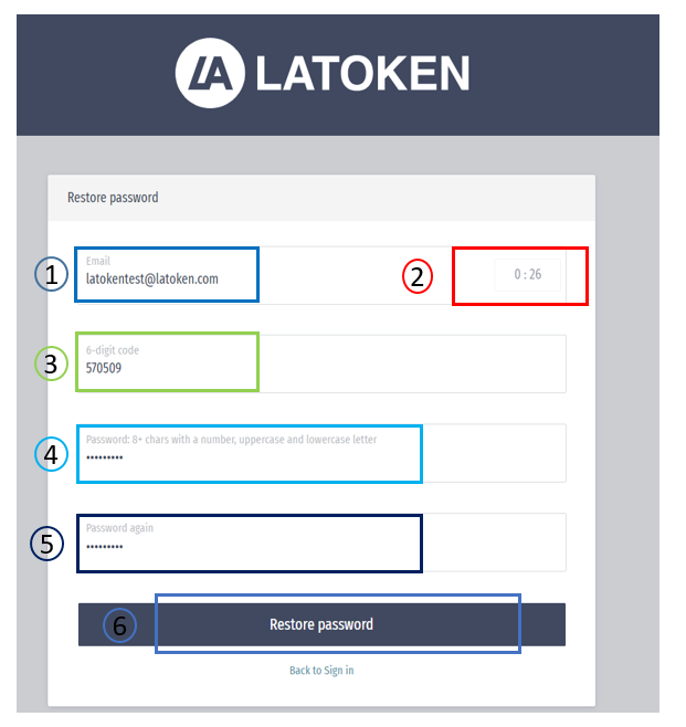 How To Reset Your Password LATOKEN